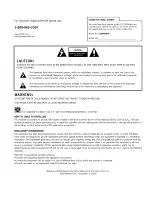 Предварительный просмотр 2 страницы Zenith L26W58HA and Installation And Operating Manual