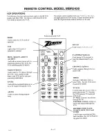 Preview for 16 page of Zenith m-line Operation Manual & Warranty