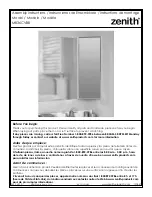 Zenith MB36CVBB Assembly Instructions Manual preview