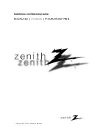 Zenith P42W24BX Installation And Operating Manual предпросмотр