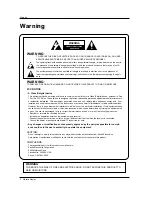 Предварительный просмотр 2 страницы Zenith P42W24BX Installation And Operating Manual