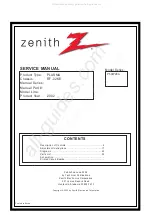 Предварительный просмотр 1 страницы Zenith P50W28A Series Service Manual