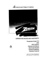 Предварительный просмотр 1 страницы Zenith PV4661LK  and warranty Operating Manual And Warranty