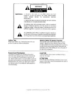 Preview for 2 page of Zenith PV4663RK Operation Manual & Warranty