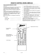 Preview for 22 page of Zenith PV4663RK Operation Manual & Warranty