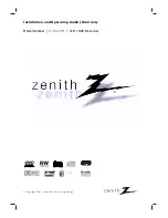 Zenith RC59000M Installation And Operating Manual preview
