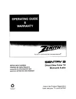 Zenith SENTRY 2 S1908SG Operating Manual & Warranty предпросмотр