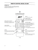 Предварительный просмотр 11 страницы Zenith SENTRY 2 S1908SG Operating Manual & Warranty