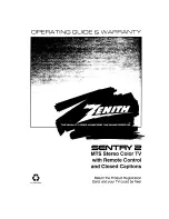 Zenith Sentry 2 Series Operating Manual & Warranty preview