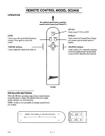 Предварительный просмотр 10 страницы Zenith SENTRY 2 SM0941X Operating Manual & Warranty