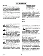 Preview for 4 page of Zenith SENTRY 2 SM0953X Operating Manual & Warranty