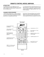 Preview for 11 page of Zenith SENTRY 2 SMS1943S Operating Manual & Warranty