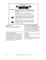 Preview for 2 page of Zenith SENTRY 2 SMS2047W Operating Manual & Warranty