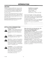 Preview for 4 page of Zenith SENTRY 2 SR1941 Operating Manual & Warranty