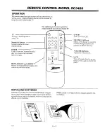 Preview for 9 page of Zenith Sentry 2 SR2031 Operating Manual & Warranty