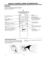 Preview for 10 page of Zenith Sentry 2 SR2031 Operating Manual & Warranty