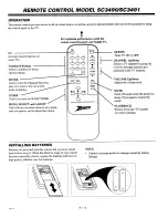 Preview for 10 page of Zenith Sentry 2 SR2500 Operating Manual & Warranty