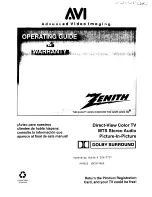 Zenith SM3547R Operating Manual & Warranty предпросмотр