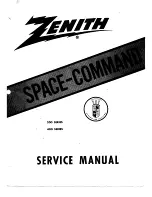 Zenith Space-Command 200 Series Service Manual preview