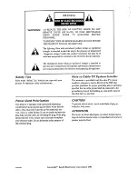 Preview for 2 page of Zenith SR1324 Operating Manual & Warranty