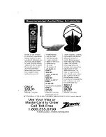 Preview for 35 page of Zenith System 3 Z36X31 Operating Manual & Warranty