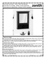 Zenith TH22CH Assembly Instructions Manual preview