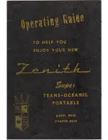 Preview for 1 page of Zenith TRANS-OCEANIC H500 Operating Manual