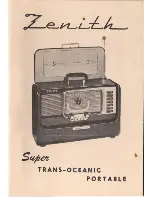 Preview for 2 page of Zenith TRANS-OCEANIC H500 Operating Manual