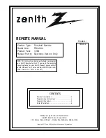 Zenith TRK4000 User Manual preview