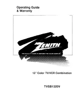 Zenith TVSB1320V Operating Manual & Warranty preview