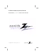 Zenith VCS442 Installation And Operating Manual preview