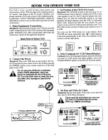 Preview for 8 page of Zenith VR2106 Operation Manual & Warranty