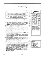 Preview for 22 page of Zenith VRL4110 Operating Manual & Warranty