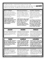 Preview for 1 page of Zenith W24 Assembly Instructions