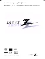 Предварительный просмотр 1 страницы Zenith XBS245 Series Installation And Operating Manual