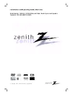 Zenith XBS344 Series Installation And Operating Manual preview