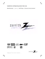 Предварительный просмотр 1 страницы Zenith XBV322 Installation And Operating Manual