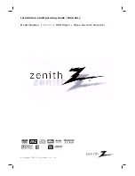 Предварительный просмотр 1 страницы Zenith XBV441 Installation And Operating Manual