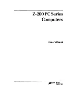 Zenith Z-200 series Owner'S Manual preview