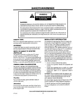 Preview for 2 page of Zenith Z27H41 Operating Manual & Warranty