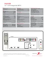 Preview for 2 page of Zenith Z42LC2D Specifications