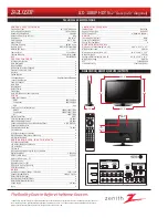 Preview for 2 page of Zenith Z42LC6DF Specification Sheet