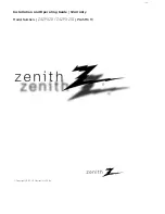 Предварительный просмотр 1 страницы Zenith Z42PX2DH Installation And Operating Manual