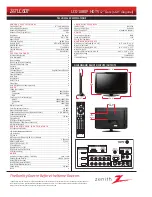 Preview for 2 page of Zenith Z47LC6DF Specification Sheet