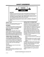 Preview for 2 page of Zenith Z50Z83D Operation Manual & Warranty