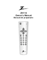 Zenith ZH110 Owner'S Manual preview