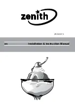 Zenith ZICSD373 Installation Instructions Manual предпросмотр