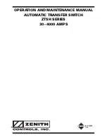 Zenith ZTSH Series Operation And Maintenance Manual предпросмотр