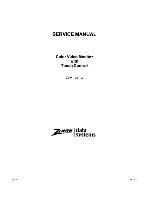 Zenith ZVM-133-TC Service Manual предпросмотр