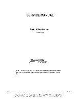 Предварительный просмотр 1 страницы Zenith ZVM-1380 Service Manual